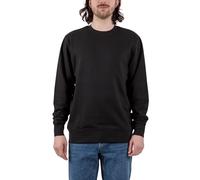 TORLAND Herren Einfarbiger Pullover aus Bio Baumwolle (Gr. XS-3XL) Sweatshirt in lässiger Passform Langarm, Black, L