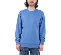 TORLAND Herren Einfarbiger Pullover aus Bio Baumwolle (Gr. XS-3XL) Sweatshirt in lässiger Passform Langarm, Bright Blue, XL
