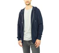TORLAND Herren Einfarbiger Zip Hoodie aus Bio Baumwolle (Gr. XS-XXL) Sweatjacke mit Kapuze Normale Passform, French Navy, L