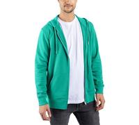 TORLAND Herren Einfarbiger Zip Hoodie aus Bio Baumwolle (Gr. XS-XXL) Sweatjacke mit Kapuze Normale Passform, Go Green, L