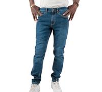 TORLAND Herren Slim Fit Jeans aus Bio Baumwolle schmal geschnitten mit Mittelhohem Bund Medium Waist, Mid Indigo, 31W / 32L