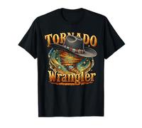 Tornado Wrangler Cowboy Western Retro Herren Damen T-Shirt
