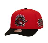 Toronto Raptors Mitchell & Ness In the City Pro Pinch Snapback Hardwood Classic NBA Cap Rot - OSFM