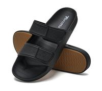 Torotto Herren Badelatschen Badeschuhe Badeschlappen Pantoletten Badesandalen Saunaschuhe Schlappen Hausschuhe Latschen Männer