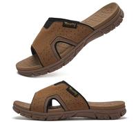 Torotto Herren Hausschuhe Schlappen Sommerschuhe Flache Sandalen Freizeit Sports Badesandalen