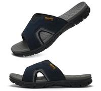 Torotto Herren Hausschuhe Schlappen Sommerschuhe Flache Sandalen Freizeit Sports Badesandalen