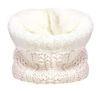 TOSKATOK Kinder Mädchen Winter gerippter Seestich Thermo warmer kuscheliger Fleece gefütterter Halswärmer Snood Schal mit Mütze Set