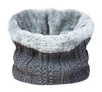 TOSKATOK Kinder Mädchen Winter gerippter Seestich Thermo warmer kuscheliger Fleece gefütterter Halswärmer Snood Schal mit Mütze Set