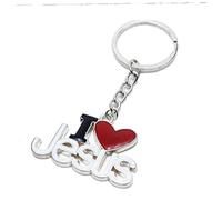 TOSSPER Ich Liebe Jesus Tropfende Öle Schlüsselanhänger Key Ring Glaube Religiöse Charm Schlüsselanhänger Inspirationale Ermutigung Geschenke