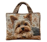 Tote Bag For Women - Cute Animals Large Capacity Handbag | Animals Printed Oxford Canvas Shoulder Bag With Zipper, Lightweight Travel Pouch For Work Shopping School And Daily Commuting