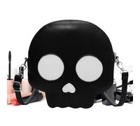 Totenkopf-Crossbody-Tasche - modische Totenkopf-Umhängetasche, modische trendige Totenkopf-Umhängetasche, verstellbar, Totenkopf-Design, modische Totenkopf-Umhängetasche
