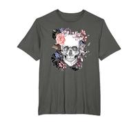 Totenkopf-T-Shirt mit Totenkopf-Motiv, für Damen, Mädchen, Herren T-Shirt