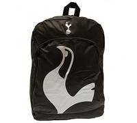 Tottenham Hotspur Football Club React Black Backpack Silver Foil Crest Badge School Gym