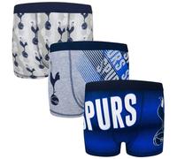 Tottenham Hotspur - Jungen Boxershorts mit Vereinswappen - Offizielles Merchandise - Geschenk Fußballfans - 3er-Pack - 9-10 Jahre