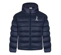 Tottenham Hotspur - Jungen Winter-Steppjacke mit Kapuze - Offizielles Merchandise - Geschenk für Fußballfans - Blau - 12-13 Jahre