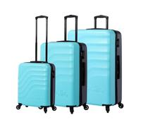 TOTTO - Weiches Kofferset - Bazy - Limpet Shell - Blau - DREI Koffergrößen - 360 Grad Räder - TSA-System - Polyesterfutter, blau, Set de maletas, Travel