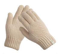 Touchscreen-Handschuhe mit Woll-Optik - Damen - Größe M - Beige