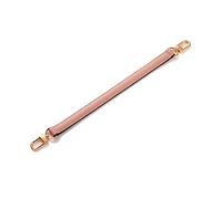 TOURDREAM Genuine Leather Plain Strap Replacement for Neonoe Hnalde Strap Bucket Bag Handbag Top Handle Black Brown Leather Strap (14.5inch - 37cm, Rose poudre)