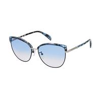 TOUS Brille für Damen, Glänzendes Licht, Gold, farbige Teile, 57