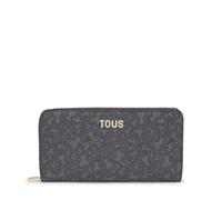 Tous Damen Billetera M. KAOS Mini Lines Gris Oscuro Reisezubehör-Brieftasche, dunkelgrau