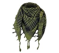 Toutacoo, Kufiya-Tuch, Tuch, Keffieh, Palituch, Palästinensertuch, Halstuch 100% Baumwolle Schwarz/Khaki