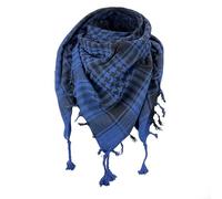 Toutacoo, Kufiya-Tuch, Tuch, Palituch, Keffieh, Palästinensertuch, Halstuch 100% Baumwolle Schwarz/Blau