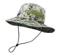 Toutacoo, Sonnenhut mit breiter Krempe, Mann, Frau, Anti-UV, verstellbar, faltbar, Buschhut, Dschungel, Safari, Militärmotiv (04-Camouflage Pixels Khaki/Schwarz/Weiß)