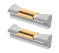 TOVINANNA 2 Stück Metall Uhrenarmband Endglied 20mm Edelstahl 316 Ersatz Adapter Kompatibel mit Rolex Gehäusen Gebogenes Armband Endstück für Uhrenarmbandwechsel
