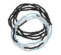 TOVINANNA 2 Stück Taillenkette für Damen mit Glasperlen Stylische Bikini Kette und Strand Taillenkette zur Sommer Abschlussfeier Modische Taillenverzierung Am Strand