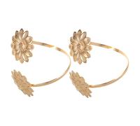 TOVINANNA 2 Stück Teiliges Verstellbares Metall Armreif Unregelmäßiger Hohler Sonnenblumen-arm Cuff Breiter Punkstil Oberarm Schmuck für Frauen Modischer Offener Bangle für Festivals und