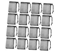 TOVINANNA 30 Stück Teiliges Mesh Kordelzug Beutel Tragbare Netz Aufbewahrungstaschen mit Zugbandverschluss Vielseitig Einsetzbar für Sportgeräte Reise Strand und Spielzeugorganisation