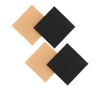 TOVINANNA 4 Stücke Schuhpads aus Gummi Rutschfest und Verschleißfest, Ersatz Absätze zum Zuschneiden für High Heels und Stiefel, Geräuschdämpfung und Sohlenschutz, 60x60x3.5mm