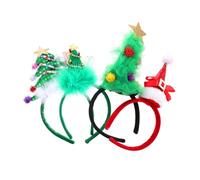 TOVINANNA 4stücke Weihnachtsbaum-haarreif Weihnachtsmannmützen-haarreif Weihnachtshaaraccessoires Für Junge Mädchen Weihnachtsdekoration