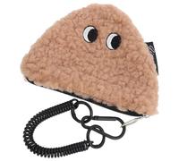 TOVINANNA Kawaii Plüsch Münztasche Onigiri Geldbörse mit Reißverschluss Kleines Portemonnaie für Damen Mädchen Weiches Kleiner Täschchen zum Aufhängen