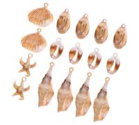 TOVINANNA Muschel Charme Anhänger 20 Stück Ozeanmotiv Schmuckzubehör Leichte Selbstgemacht Anhänger für Ohrringe Halsketten Basteln Stranddeko