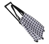 TOVINANNA Rollbarer Einkaufswagen mit Ausziehbarem Griff Faltbarer Einkaufsroller aus Oxford Gewebe Leichter Kleiner Einkaufstrolley für Supermarkt und Reisen