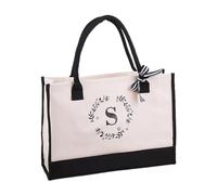 TOWARDSNAN Einkaufstasche Aus Mit Initialen Motiv Vielseitig Einsetzbar Faltbar Schultertasche Für Mädchen Und Frauen Modische Trendige Einkaufstasche