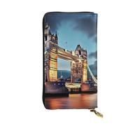 Tower Bridge In London Geldbörse für Damen und Herren, Clutch, RFID-blockierend, Ledergeldbörse, großes Fassungsvermögen, Kreditkartenhalter, Geldtasche mit Reißverschluss, Handyhalter, lange