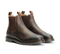Tower London Hafen Leder Herren Dunkelbraune Chelsea-Stiefel EU 40,5 / UK 7