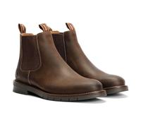 Tower London Hafen Leder Herren Dunkelbraune Chelsea-Stiefel EU 42 / UK 8