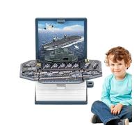 Toy Book Charm Keychain - 3D Mini Popup Fidget Toy, Cute Backpack Key Ring Accessory | Fun Creative Charm Gift Boys Girls Kids, Small Portable Toys for School Bags Travel Everyday Use