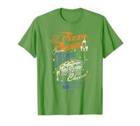 Toy Story Pizza Planet Ooooh Cosmic T-Shirt - Grün, Klein, Kurzarm, Unisex, Cartoon-Muster, Klassisch geschnitten, Doppelt genähter Saum