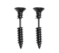 TOYANDONA 1 Paar Punk Schraub Ohrstecker aus Edelstahl Schwarzer Knorpelschmuck Hip Hop Ohrpiercing für Herren und Damen Modischer Ohrschmuck für Alltag und Party