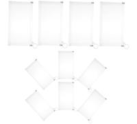 TOYANDONA 10 Stück Multifunktionale Dokumententaschen B6 21X3X12cm Transparente Tragbare Aufbewahrungstaschen für Schule und Büro Große Fassungsvermögen mit Reißverschluss