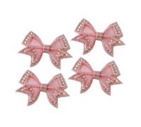 TOYANDONA 2 Paar Abnehmbare Strass Schleifen Schuhclips aus Farbechtem Material Schleifen Schuhschnallen für Damen und Schuhverzierung für Hochzeiten und Partys