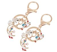 TOYANDONA 2 Stück Astronauten Schlüsselanhänger aus Langlebigem Material Leichter Rucksack und Taschenanhänger für Paare Vielseitige Weltraum Dekoration