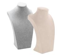 TOYANDONA 2 Stück Mannequin Halsketten Display Stand für Halsketten und Anhänger