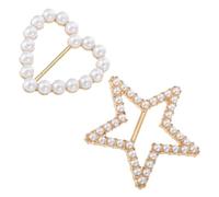 TOYANDONA 2 Stück Schal Taillenverschluss Clip mit Perlen und Strass Eleganter Schalclip für Seidenschals und Kleidung Modischer Taillenring für Damen Geeignet für Hochzeiten und Besondere