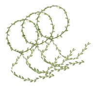 TOYANDONA 3 Stück Blumenkranz Stirnband Blattkrone Haarreif für Frauen Beige Leichter Haarschmuck für Hochzeit Fotoshooting und Strandurlaub
