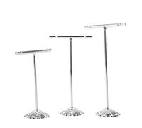 TOYANDONA 3-teiliger Ohrring-Präsentationsständer: T-förmiger Ständer - Hängender Ohrringhalter für den Einzelhandel - Tischständer aus Metall Schmuck-Fotografie-Requisiten für Online-Shops und